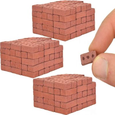 Acacia Grove Real Mini Red Bricks, 1/12 Scale (300 Pack)