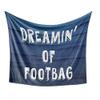 Bouncing Brick Designs Dreamin' of Footbag Blanket - Funny Hacky Sack Hackysack Gift, Plush Fleece Throw, Birthday, 50x60 view 1