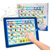 6-in-1 Kids Tablet with ABC/Words/Numbers/Color/Games/Music - Interactive Educational Electronic Toys Makes Learning Fun, Toddler Learning Toys Gifts for Age 3 4 5 Year Old Boys Girls&Preschool view 1
