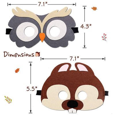 Animal eyes mask For Birthday Halloween Favors Mardi Half Face Kid Party Mask