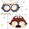 Animal eyes mask For Birthday Halloween Favors Mardi Half Face Kid Party Mask view 1
