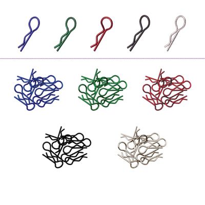 50 PCS Treehobby Universal Bent Springy R Pins RC Car Body Shell Clips for 1/10 RC Car Truck Buggy Crawler Short Course Replacement Parts