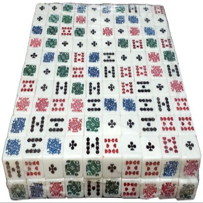 200 Poker Dice White Squared Corner Bulk Block Pack - New Club Ace Design for 2020