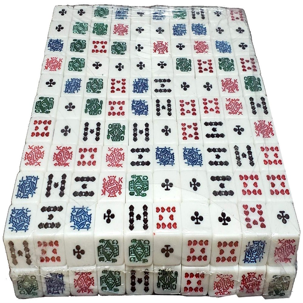 200 Poker Dice White Squared Corner Bulk Block Pack - New Club Ace Design for 2020