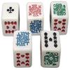 200 Poker Dice White Squared Corner Bulk Block Pack - New Club Ace Design for 2020 view 3