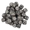 30pcs Metallic Silver Color 14mm Silicone Hexagon Pearl Beads Silicone Geometry Spacer Beads for DIY Beading Mom Jewelry Necklace Making view 1