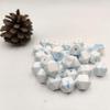 50pcs Dark Marble Blue Color 14mm Silicone Hexagon Pearl Beads Silicone Geometry Spacer Beads for DIY Beading Mom Jewelry Necklace Making view 4