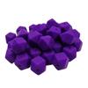 30pcs Classic Purple Color 14mm Silicone Hexagon Pearl Beads Silicone Geometry Spacer Beads for DIY Beading Mom Jewelry Necklace Making view 1