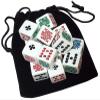 Cyber-Deals White Poker Dice (New 2020 Design) with Black Velvet Storage Pouch (Set of 15) view 1