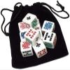 Cyber-Deals White Poker Dice (New 2020 Design) with Black Velvet Storage Pouch (Set of 10) view 1