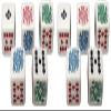Cyber-Deals White Poker Dice (New 2020 Design) with Black Velvet Storage Pouch (Set of 10) view 2