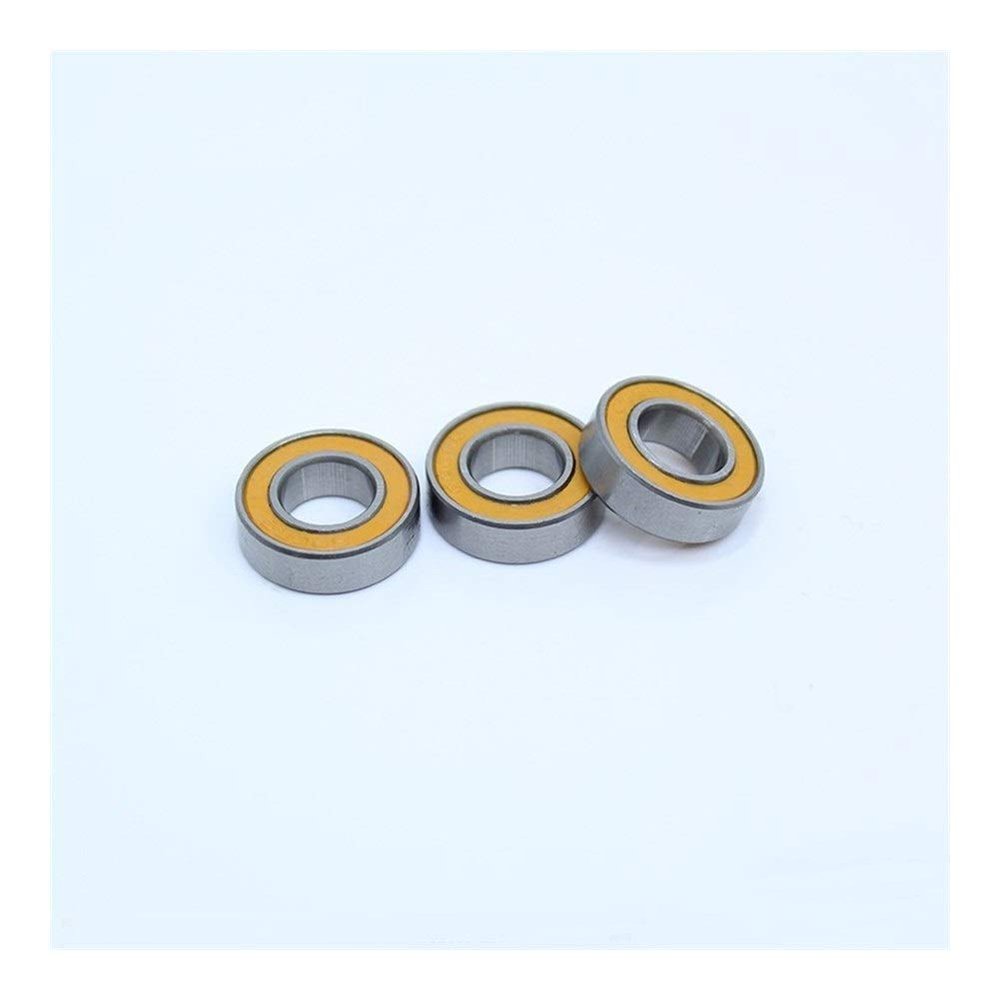 DINGGUANGHE-CUP Power Transmission Products 688-2RS 688 RS Bearing 10PCS 8x16x5mm for RC Motor Double Sealed Orange Miniature Ball Bearing 688 2RS Ball Bearings (Size : 688RS)