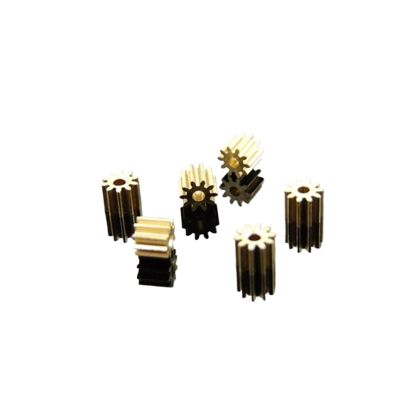 DINGGUANGHE-CUP Power Transmission Products 82A Brass Gear Pore 1.95 mm for Shaft 2mm (10Pcs) 8 Teeth Motor Shaft Gears Modulus 0.5 for DIY Toys RC Model Cars Ball Bearings