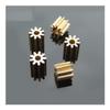 DINGGUANGHE-CUP Power Transmission Products 92A Brass Gear Pore 1.95 mm Shaft 9 Teeth Motor Shaft Gears Modulus 0.5 for DIY Toys RC Model Cars (10Pcs) Ball Bearings view 1