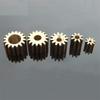 DINGGUANGHE-CUP Power Transmission Products 92A Brass Gear Pore 1.95 mm Shaft 9 Teeth Motor Shaft Gears Modulus 0.5 for DIY Toys RC Model Cars (10Pcs) Ball Bearings view 2