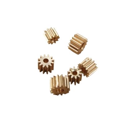 DINGGUANGHE-CUP Power Transmission Products 165A Brass Gear Pore 5mm Shaft (10 Pcs) 16 Teeth Motor Shaft Gears Modulus 0.5 for DIY Toys RC Model Cars Ball Bearings