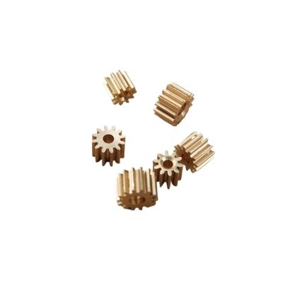 DINGGUANGHE-CUP Power Transmission Products 122A Brass Gear Pore 1.95 mm Shaft 12 Teeth Motor Shaft Gears Modulus 0.5 for DIY Toys RC Model Cars (10Pcs) Ball Bearings