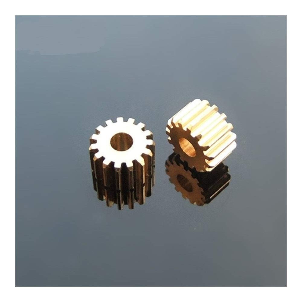 DINGGUANGHE-CUP Power Transmission Products 153A Brass Gear Pore 2.97 mm for Shaft 3mm (10 Pcs) 15 Teeth Motor Shaft Gears Modulus 0.5 for DIY Toys RC Model Cars Ball Bearings