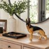 Comfy Hour Doggyland Collection, Miniature Dog Collectibles Standing German Shepherd Wolf Figurine, Realistic Lifelike Animal Statue Home Decoration, 7.09" L x 2.8" W x 6.3" H, Polyresin view 4