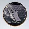 US Navy USS Yorktown CV-10 Colorized Challenge Art Coin view 1