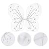 Sumind 2 Pieces White Fairy Wings for Butterfly Fairy Costume Angel Wings for Dress Up Halloween Costume Accessory view 2