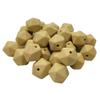 30pcs Oatmeal Color 14mm Silicone Polyhedron Beads Silicone Geometry Icosahedron Beads for Mom Jewelry Necklace Making view 1