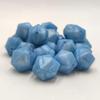 30pcs Pearl Blue Color 14mm Silicone Polyhedron Beads Silicone Geometry Icosahedron Beads for Mom Jewelry Necklace Making view 3