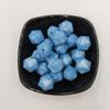 30pcs Pearl Blue Color 14mm Silicone Polyhedron Beads Silicone Geometry Icosahedron Beads for Mom Jewelry Necklace Making view 4