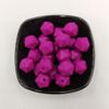 30pcs Magenta Color 14mm Silicone Polyhedron Beads Silicone Geometry Icosahedron Beads for Mom Jewelry Necklace Making view 4