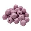 50pcs Lilac Purple Color 14mm Silicone Polyhedron Beads Silicone Geometry Icosahedron Beads for Mom Jewelry Necklace Making view 1