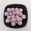 50pcs Lilac Purple Color 14mm Silicone Polyhedron Beads Silicone Geometry Icosahedron Beads for Mom Jewelry Necklace Making view 4