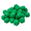 50pcs Kelly Green Color 14mm Silicone Polyhedron Beads Silicone Geometry Icosahedron Beads for Mom Jewelry Necklace Making view 1