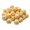 30pcs Beige Color 14mm Silicone Polyhedron Beads Silicone Geometry Icosahedron Beads for Mom Jewelry Necklace Making view 1