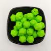 30pcs Chartreuse Color 14mm Silicone Polyhedron Beads Silicone Geometry Icosahedron Beads for Mom Jewelry Necklace Making view 4