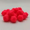 50pcs Shocking Pink Color 14mm Silicone Polyhedron Beads Silicone Geometry Icosahedron Beads for Mom Jewelry Necklace Making view 3