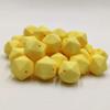 30pcs Custard Yellow Color 14mm Silicone Polyhedron Beads Silicone Geometry Icosahedron Beads for Mom Jewelry Necklace Making view 3
