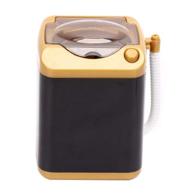 Mini Washing Machine,ANGGREK Cleansing Machine Children Toy Gift Electric Mini Washing Machine Cosmetic Tool (Golden)
