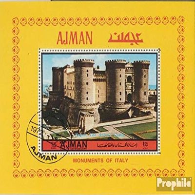 Ajman Block410A (Complete.Issue.) fine Used/Cancelled 1972 Structures Italy (Stamps for Collectors) Culture