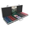 Bullets Playing Cards | Poker Set Corrado | 500 Clay Poker Chips (14 g) with Aluminum Case & Playing Cards  Texas Holdem, Blank Chips Without Denominations view 3