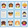 My Feelings and Emotion Girls Flash Cards for Visual aid Special Ed, Speech Delay Non Verbal Children and Adults with Autism, Special Needs ASD ADHD (Mix Girls) view 2