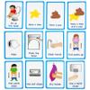 My Toilet Routine Cards 12 Flash Cards for Visual aid Special Ed, Speech Delay Non Verbal Children and Adults with Autism or Special Needs view 1