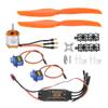 1250KV Brushless Motor 40A ESC SG90 9G 8060 Propeller 4-in-1 RC Fixed-Wing Aircraft Helicopter Accessories Set (1250KV Motor + 40A ESC + 9G + 8060 Propeller) view 2