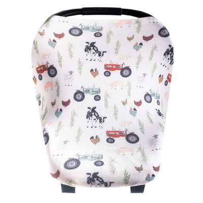 Jo Copper Pearl Multi-Use Cover: Car Seat, Nursing & Stroller Cover - Stretchy Fabric, All-Season, Stylish Designs, Easy Mom Access