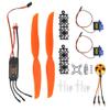 1000KV Brushless Motor 40A ESC SG90 9G Micro 1060 Propeller for RC Fixed Wing Aircraft Helicopter (1000KV Motor + 40A ESC + 9G + 1060 Propeller) view 1