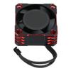 ESC Fan,Aluminum 32000RPM 25x25MM Metal Cooling Upgrade for RC Car Enthusiasts Racing Off-Roading High-Performance Use (Black red) view 1