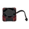 ESC Fan,Aluminum 32000RPM 25x25MM Metal Cooling Upgrade for RC Car Enthusiasts Racing Off-Roading High-Performance Use (Black red) view 3