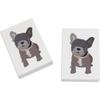 Azeeda 2 x 45mm 'French Bulldog Puppy' Erasers/Rubbers (ER00024353) view 1