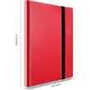 AITIME 360 Pockets Trading Card Binder Album, Side Loading PP Pockets Sleeves, Cards and Coupons Protector Storage Book (Red) view 4
