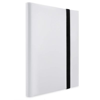 360 Pockets Trading Card Binder Album, Side Loading PP Pockets Sleeves, Cards and Coupons Protector Storage Book (White)