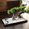 BangBangDa Japanese Zen Garden Kit for Desk - Meditation Rock Sand Garden for Birthday Gift Office Home Desktop Relaxation Decor Bamboo Rakes Bonsai Tree Pagoda Accessories Tools Kits view 2